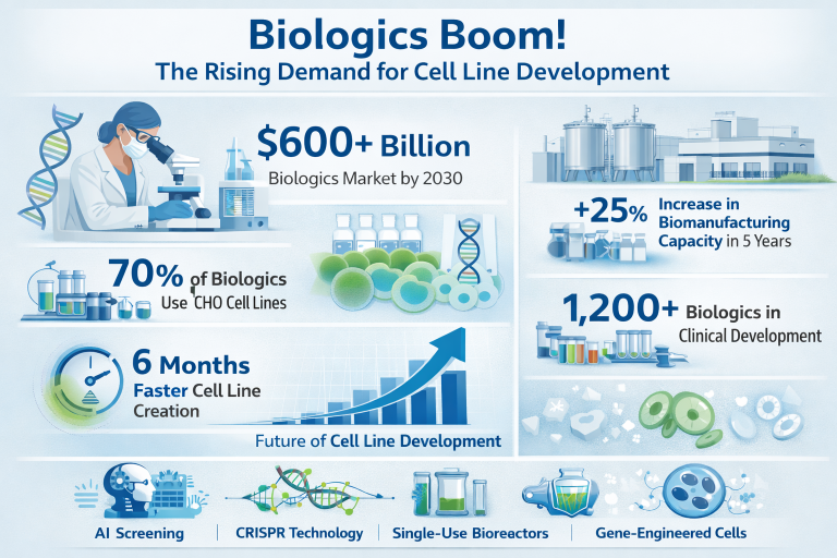 Biologics Boom! 70% of Therapies Now Depend on Advanced Cell Line Development
